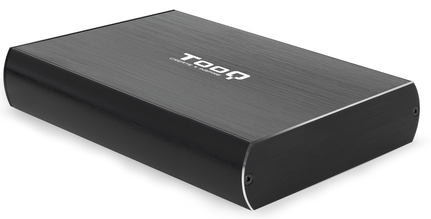 Tooq - Caixa HDD Tooq 3.5" SATA LED USB 3.0 / 3.1 Preto
