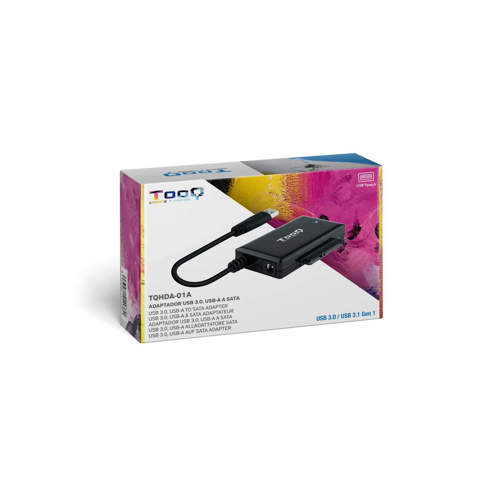 Tooq - Adaptador Tooq USB 3.0 USB-A SATA HDD/SSD 2.5" / 3.5"