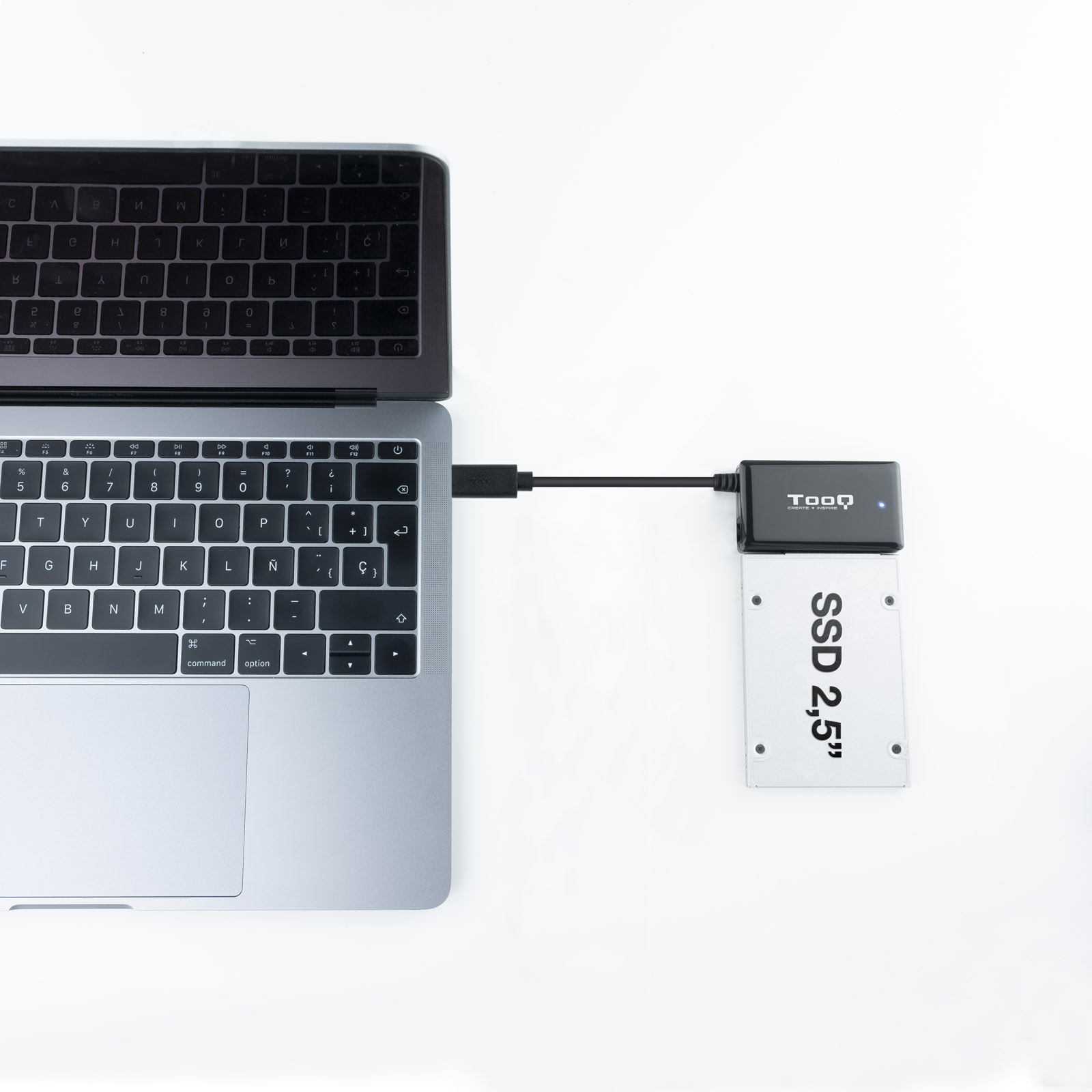 Tooq - Adaptador Tooq USB 3.0 USB-C SATA HDD/SSD 2.5" / 3.5"