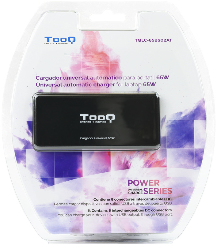 Tooq - ** B Grade ** Carregador de Portátil Tooq 65W 1x USB Automático