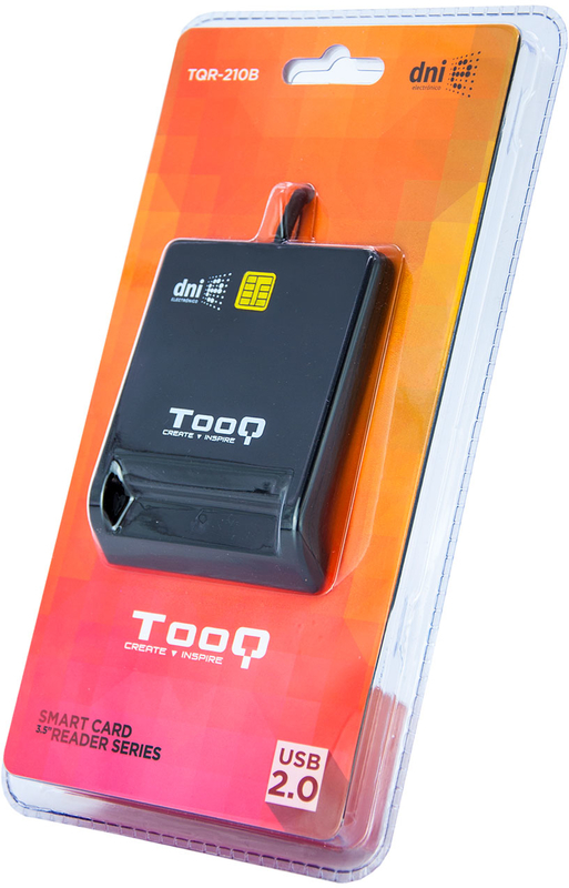 Tooq - Leitor de Cartões Tooq Cartões de Cidadão / DNI 4.0 USB 2.0 Preto