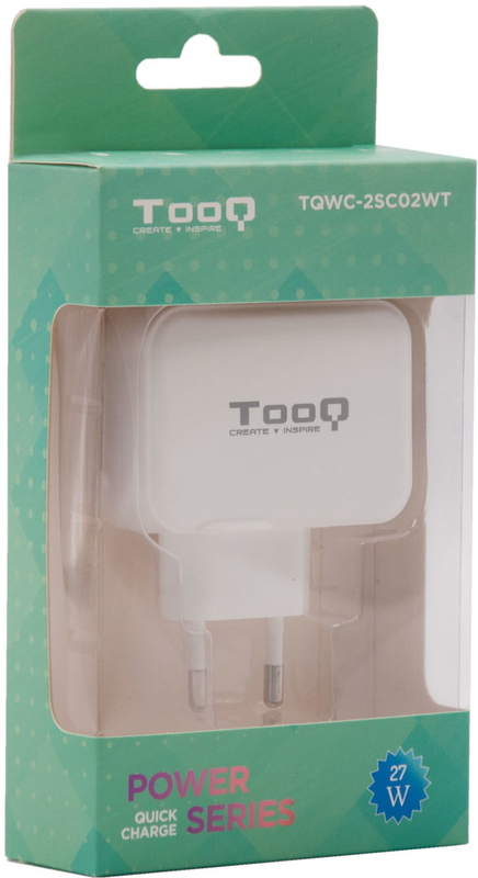 Tooq - Carregador Tooq Duplo USB-C + USB-A 27W Branco