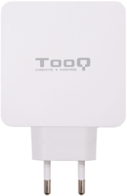 Tooq - Carregador Tooq Duplo USB-C PD + USB-A QC 3.0 48W Branco