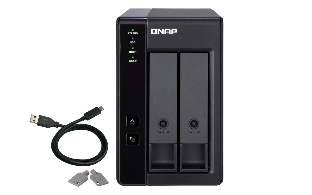 Unidade de Expansão NAS QNAP TR-002 - 2 Baías - USB Type C