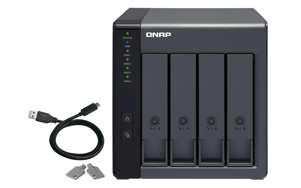 Unidade de Expansão NAS QNAP TR-004 - 4 Baías - USB Type C