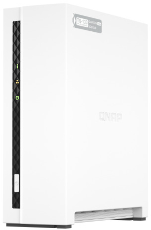 NAS QNAP TS-133 - 1 Baía - 1.8GHz 4-core - 2GB RAM