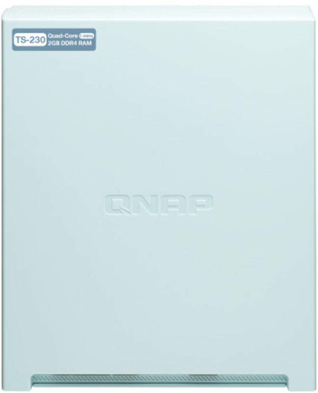 QNAP - NAS QNAP TS-230 - 2 Baías - 1.4GHz 4-core - 2GB RAM