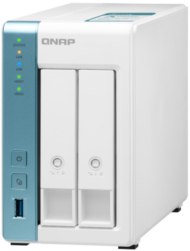 QNAP - NAS QNAP TS-231K - 2 Baías - 1.7GHz 4-core - 1GB RAM