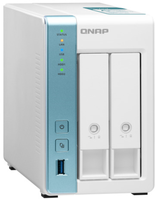 QNAP - NAS QNAP TS-231K - 2 Baías - 1.7GHz 4-core - 1GB RAM