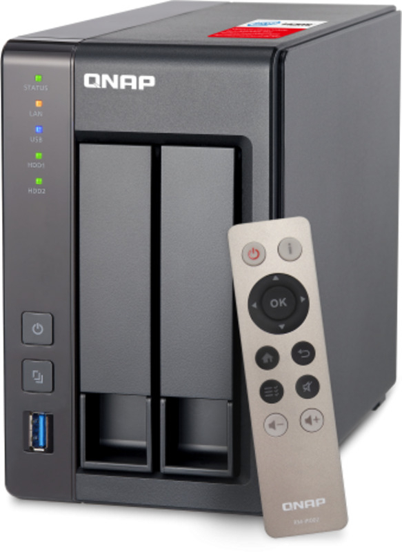 QNAP - NAS QNAP TS-251+-2G - 2 Baías - 2.0GHz-2.42GHz 4-core - 2GB RAM