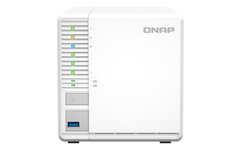 NAS QNAP TS-364-8G - 3 Baías - 2.9GHz 4-core - 8GB RAM
