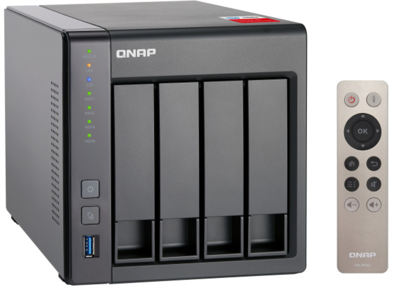 QNAP - NAS QNAP TS-451+-2G - 4 Baías - 2.0GHz-2.42GHz 4-core - 2GB RAM