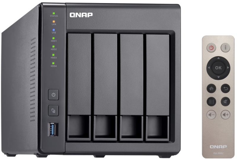 QNAP - NAS QNAP TS-451+-2G - 4 Baías - 2.0GHz-2.42GHz 4-core - 2GB RAM