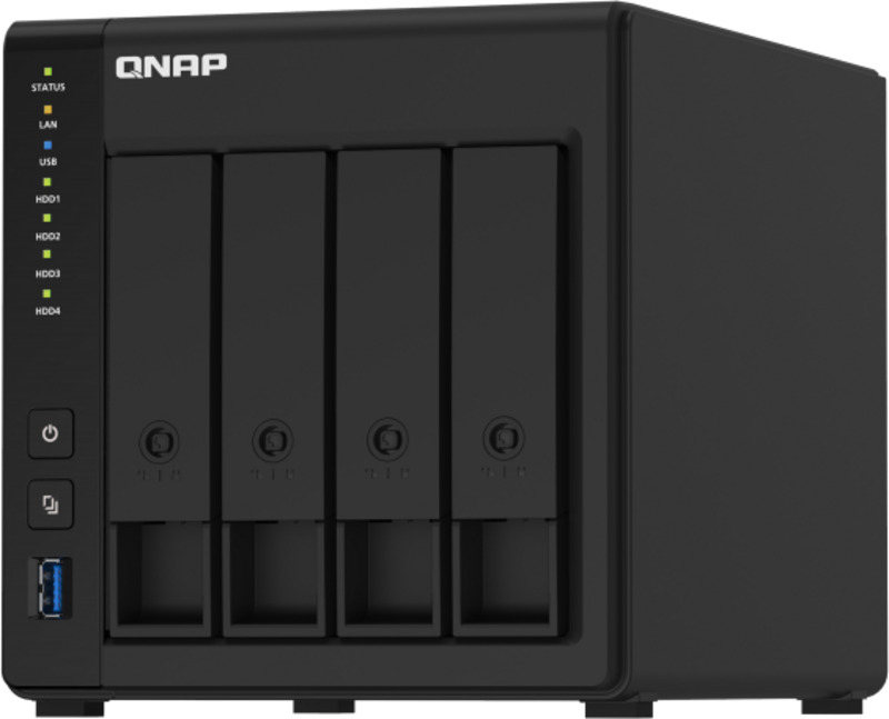 NAS QNAP TS-451D2-2G - 4 Baías - 2.0GHz 2-core - 2GB RAM