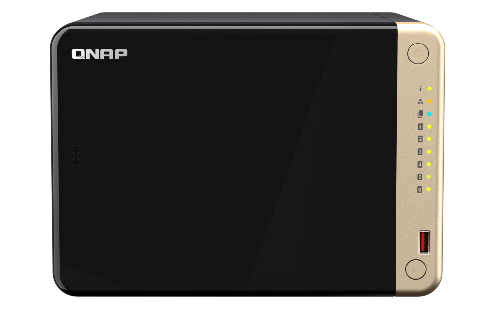 NAS QNAP TS-664-8G - 6 Baías - 2.9GHz 4-core - 8GB RAM