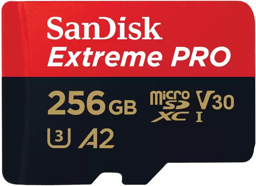 Cartão SanDisk Extreme Pro MicroSDXC C10 U3 V30 256GB