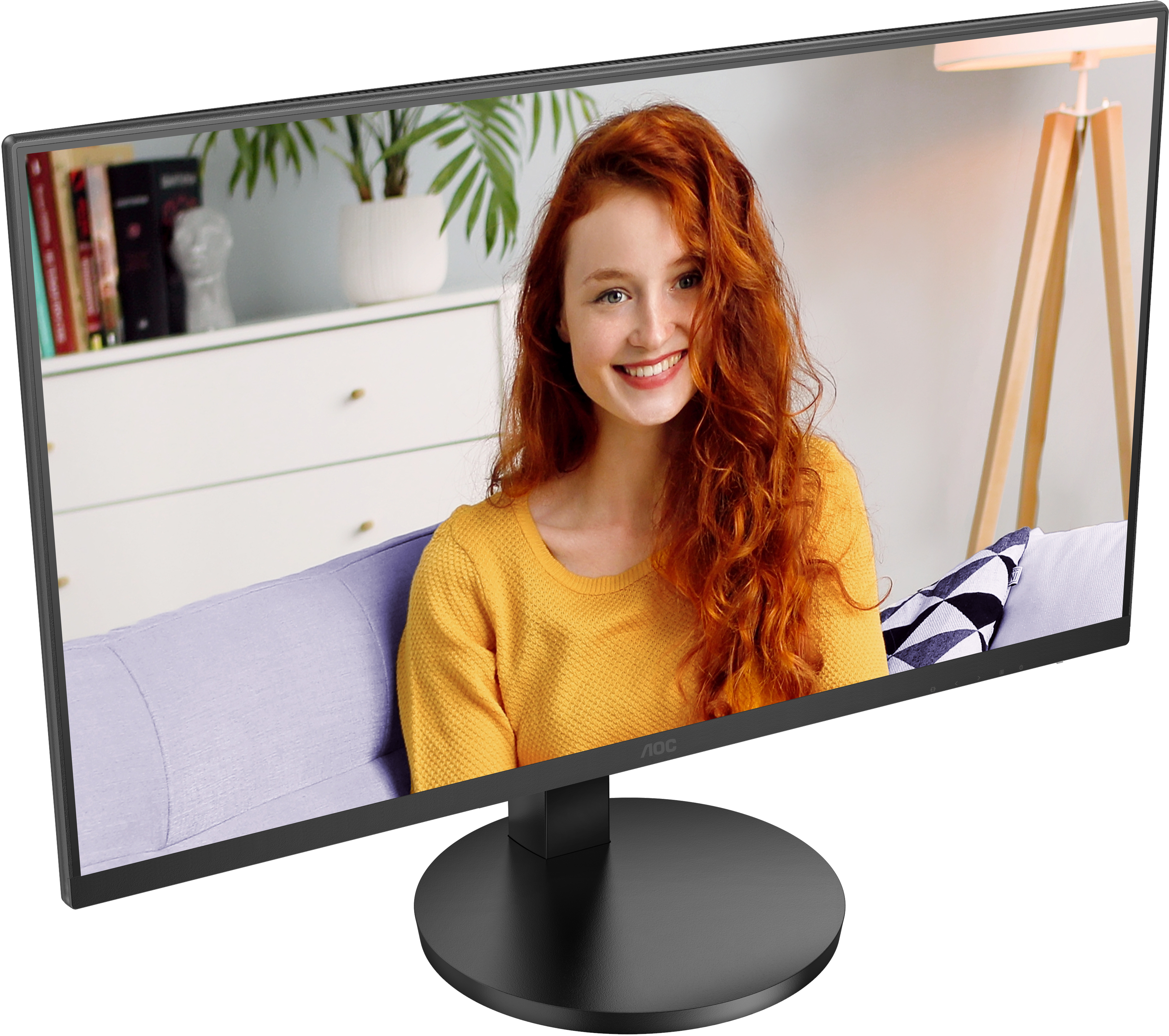 AOC - Monitor AOC 27" U27B3AF IPS 4K 60Hz Ajuste em Altura