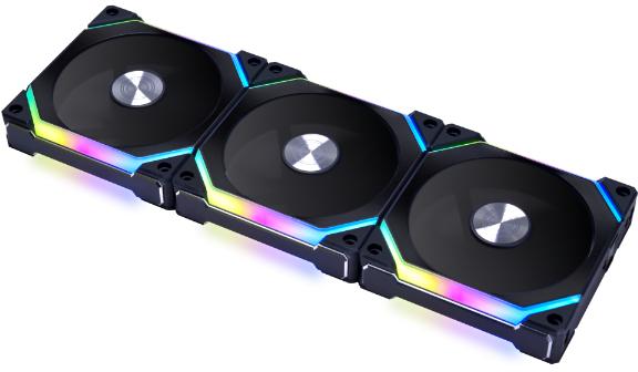 Lian Li - ** B Grade ** Ventoinha Lian Li UNI SL120 V2 RGB PWM Preto 120mm (Pack 3)