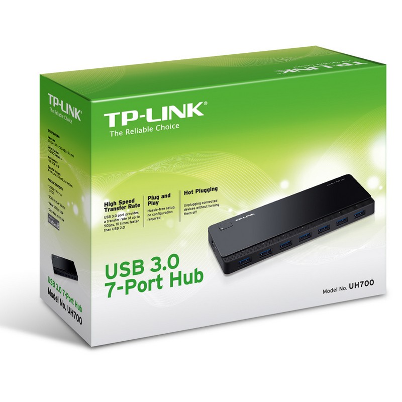 TP-Link - Hub USB TP-Link 7 Portas USB 3.0 c/ Alimentação