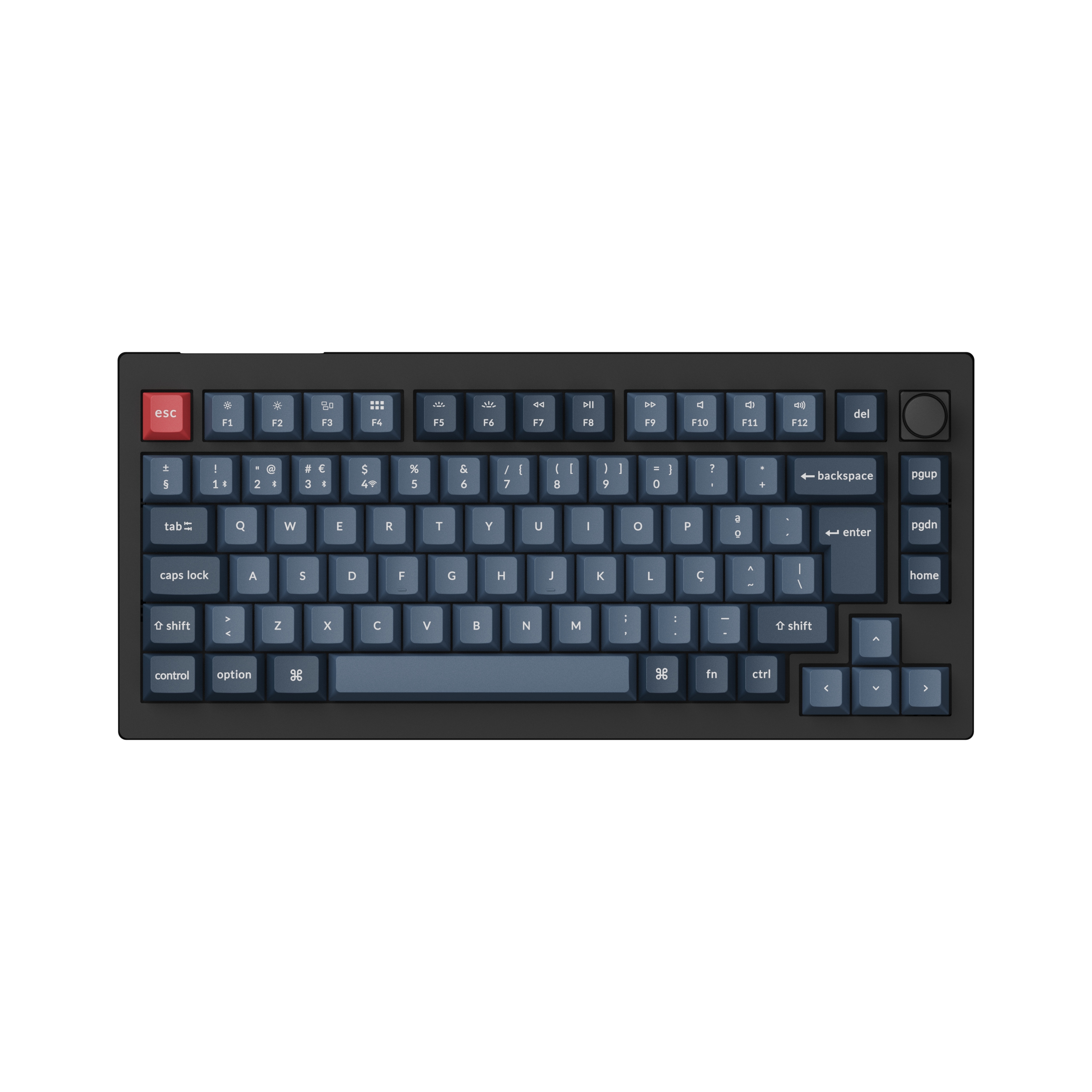 Picture of Picture of Teclado Mecânico Keychron V1 Max 75% Wireless Gateron Jupiter Switch Red Linear