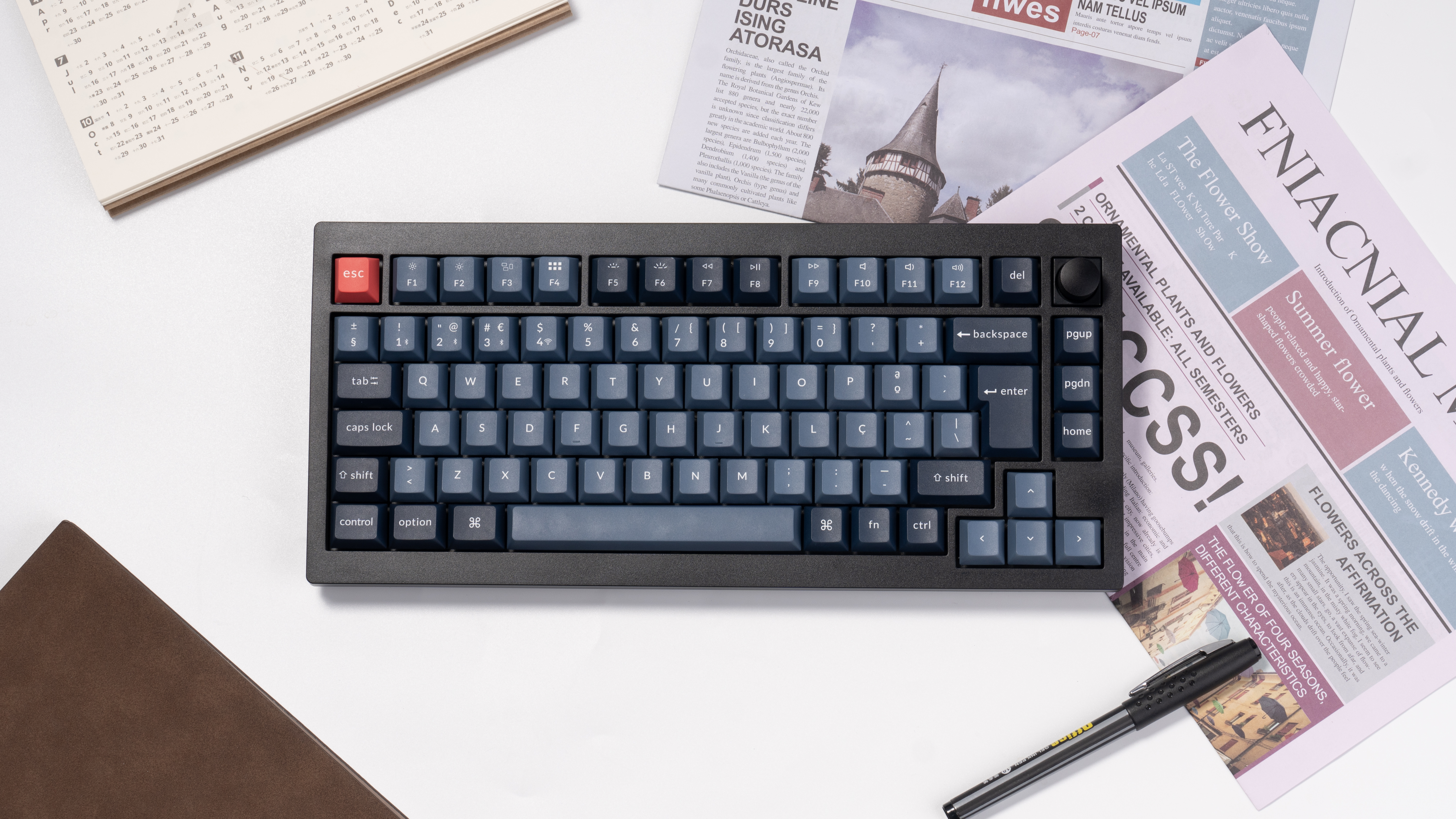 Keychron - Teclado Mecânico Keychron V1 Max 75% Wireless Gateron Jupiter Switch Red Linear