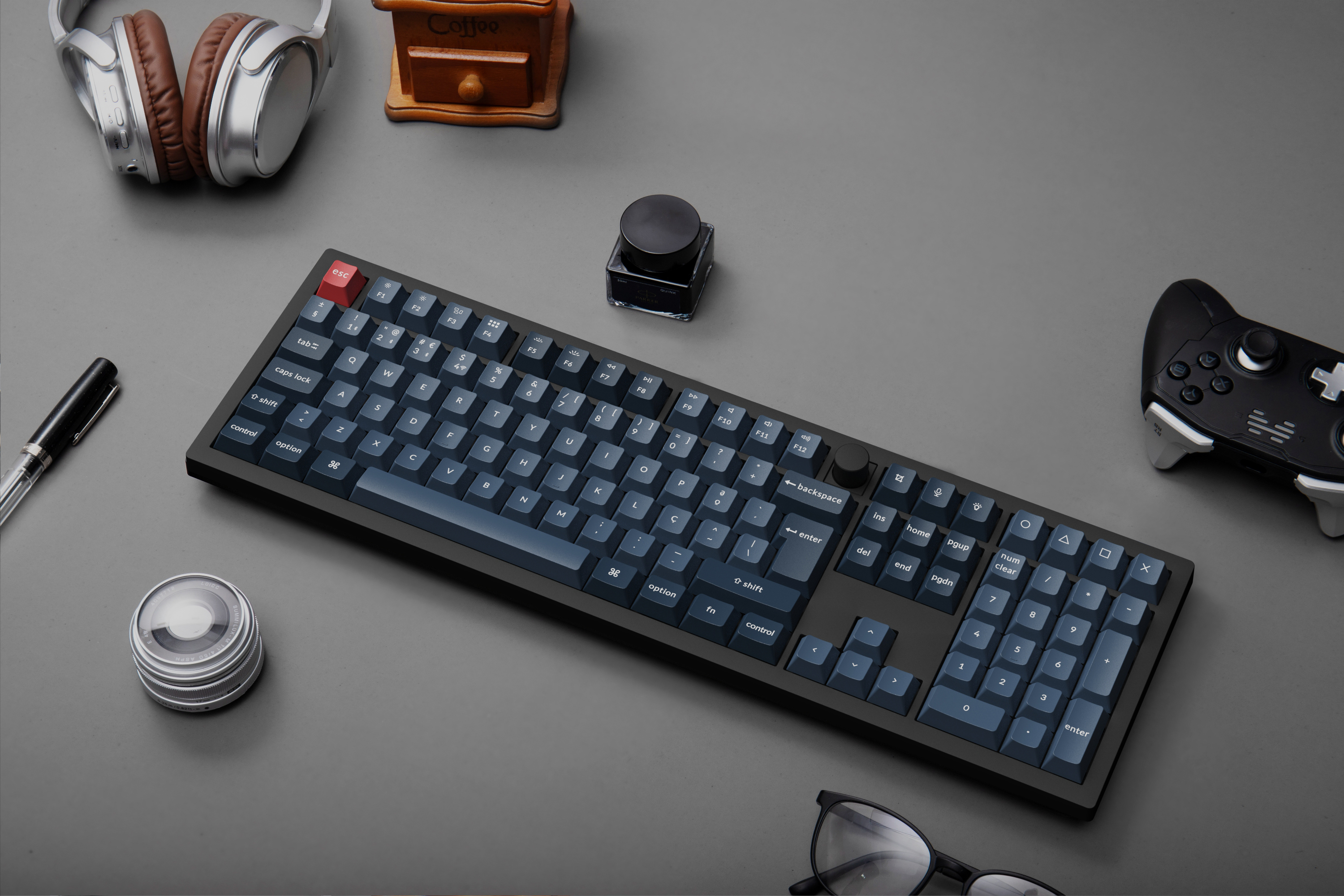 Keychron - Teclado Mecânico Keychron V6 Max 100% Wireless Gateron Jupiter Switch Brown
