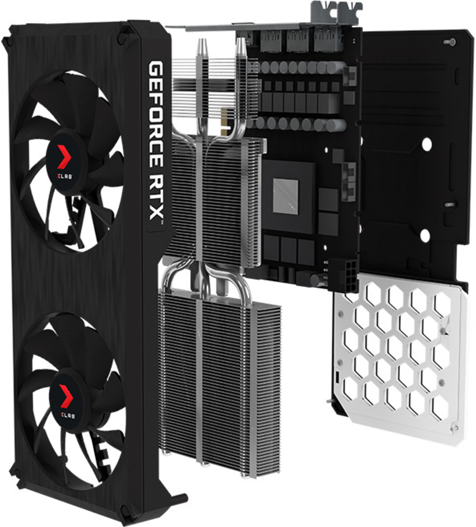 PNY - Gráfica PNY GeForce® RTX 3060 XLR8 Gaming REVEL EPIC-X Dual Fan 12GB GDDR6