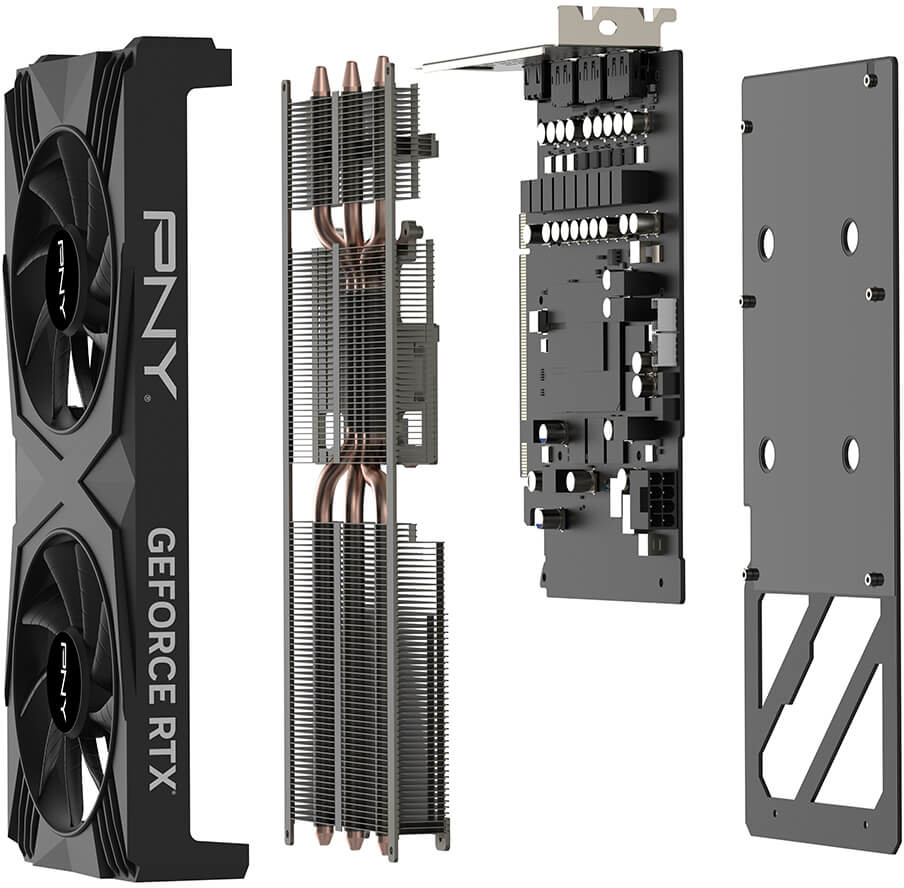 PNY - Gráfica PNY GeForce® RTX 4060 Ti XLR8 VERTO Dual Fan 16GB GDDR6 DLSS3