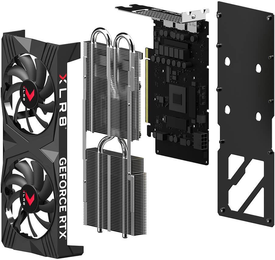 PNY - Gráfica PNY GeForce® RTX 4060 Ti Gaming VERTO Dual Fan OC 8GB GDDR6 DLSS3