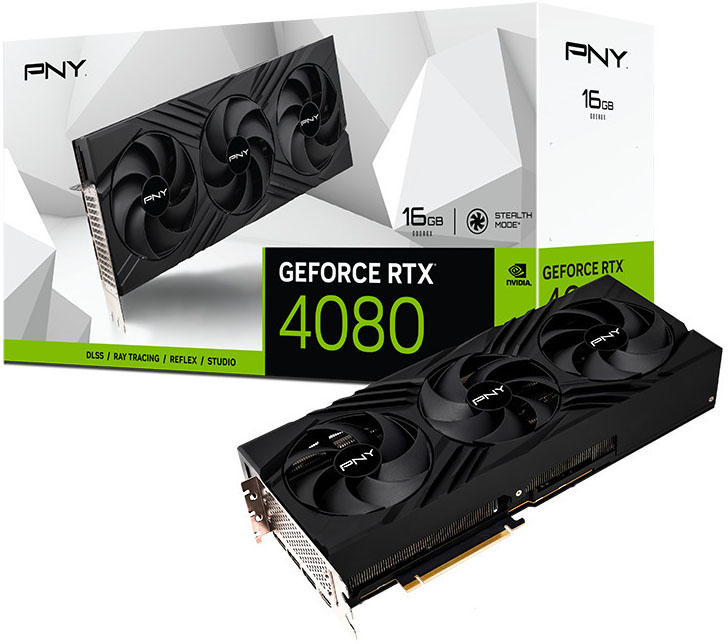 Gráfica PNY GeForce® RTX 4080 Gaming VERTO Triple Fan 16GB GDDR6X DLSS3