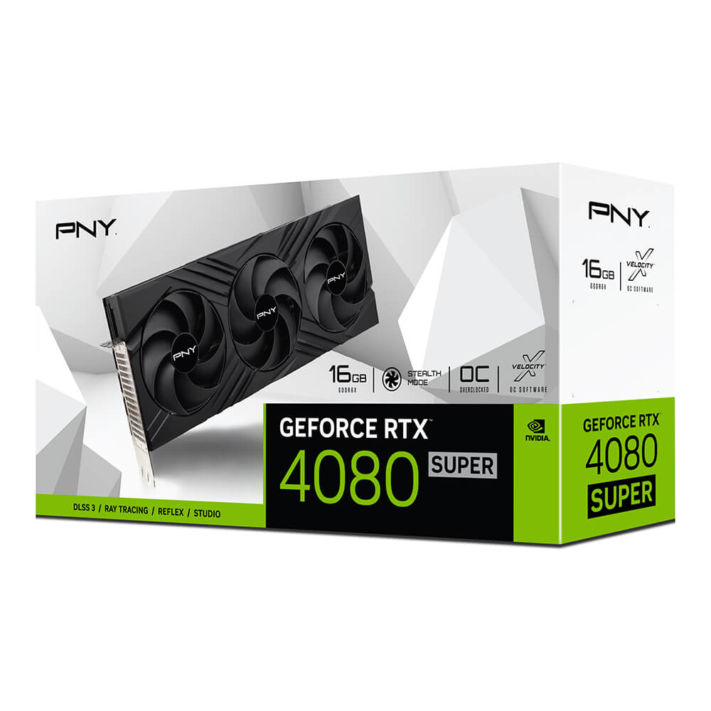 PNY - Gráfica PNY GeForce® RTX 4080 SUPER LED OC 16GB GDDR6 DLSS3