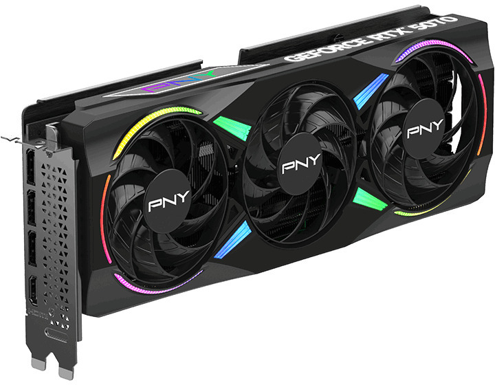 PNY - Gráfica PNY GeForce® RTX 5070 Gaming RGB Triple Fan OC 12GB GDDR7 DLSS4