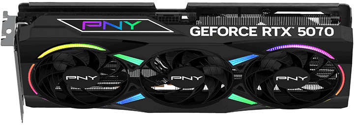 PNY - Gráfica PNY GeForce® RTX 5070 Gaming RGB Triple Fan OC 12GB GDDR7 DLSS4