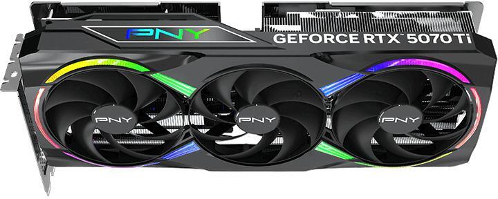 PNY - Gráfica PNY GeForce® RTX 5070 Ti Gaming ARGB Triple Fan Plus OC 16GB GDDR7 DLSS4