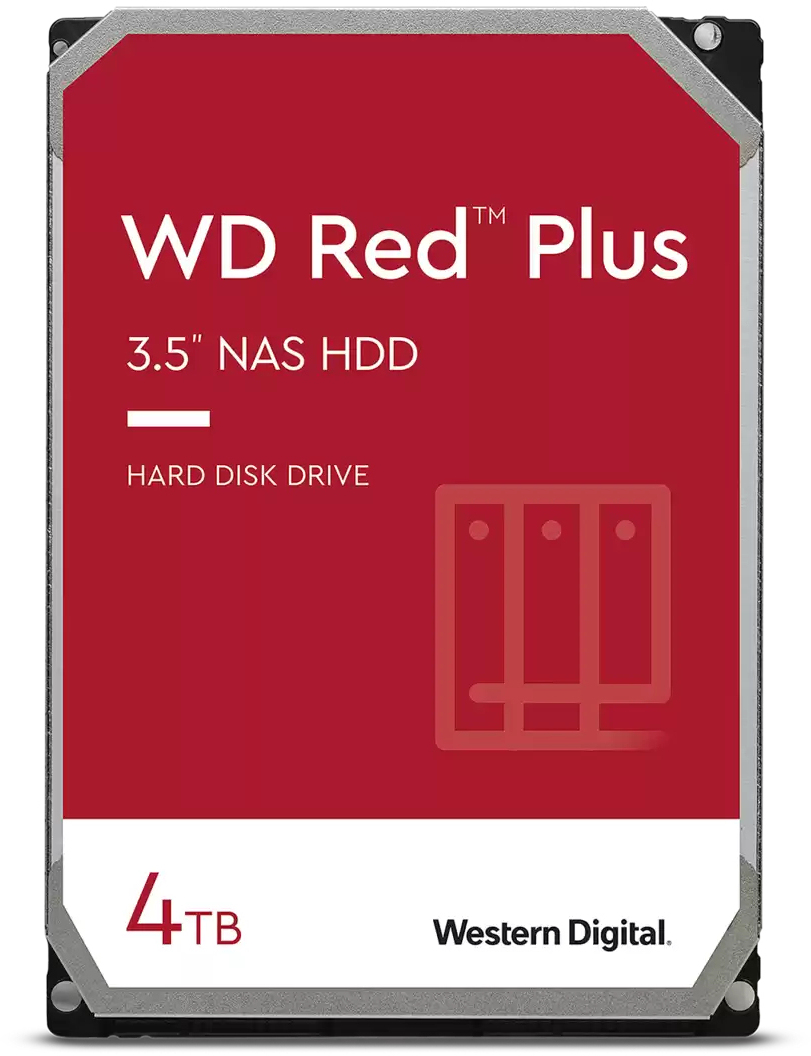 Disco Western Digital Red Plus 4TB 5400rpm 256MB SATA III