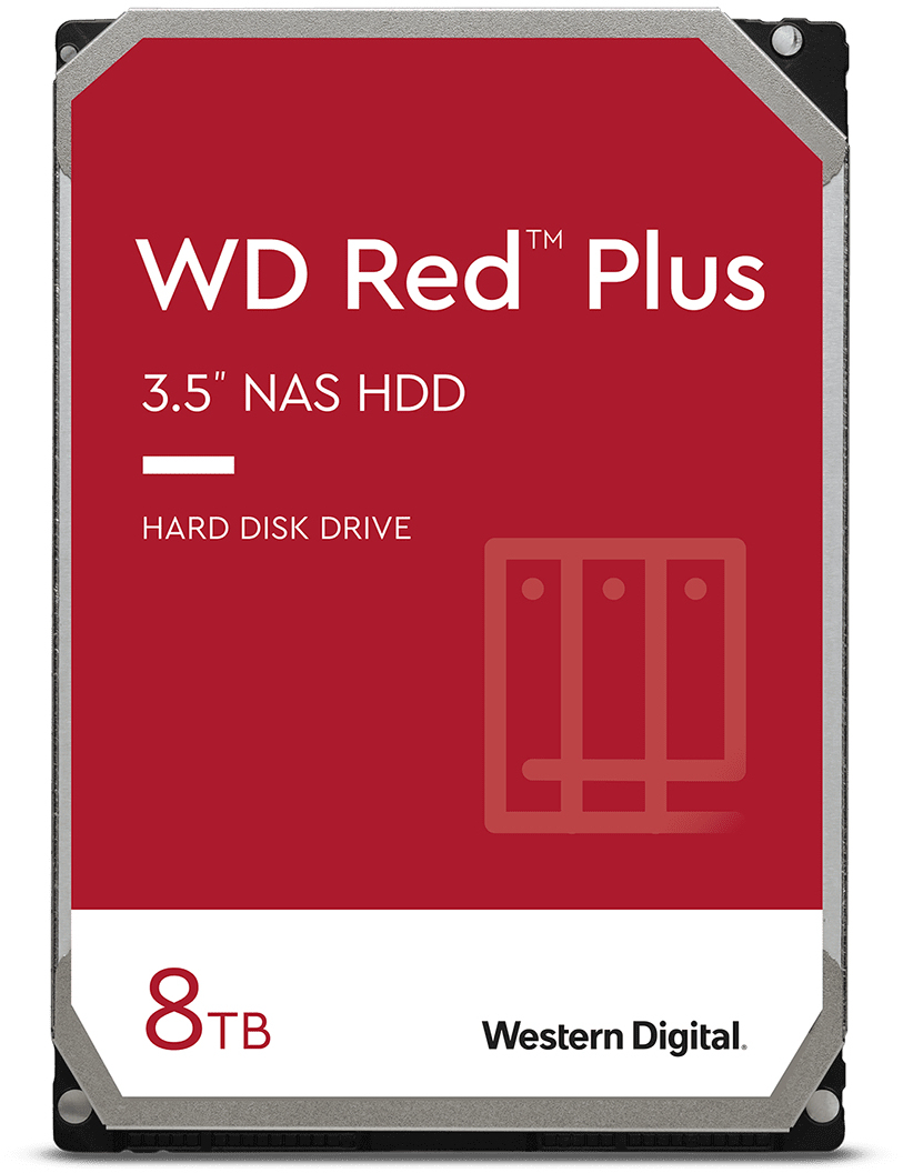 Disco Western Digital Red Plus 8TB 5640rpm 256MB SATA III