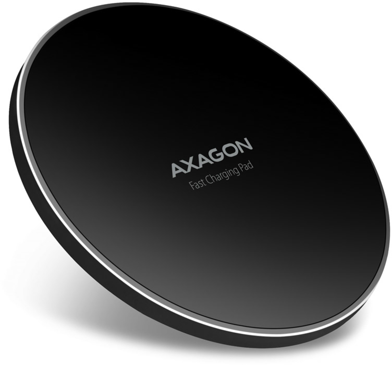 Carregador Wireless AXAGON WDC-P10T, Qi 5 / 7.5 / 10W, micro-USB