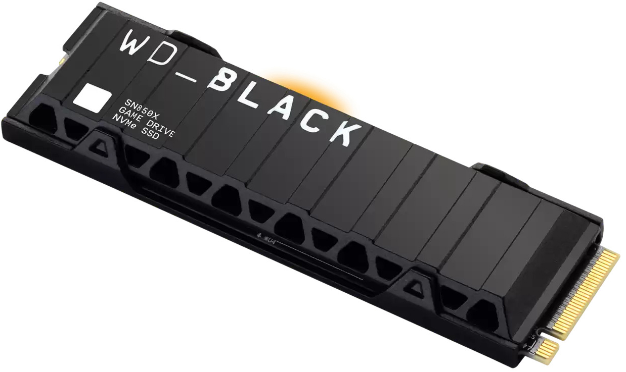 Western Digital - SSD Western Digital Black SN850X 1TB Heatsink Gen4 M.2 NVMe (7300/6300MB/s)