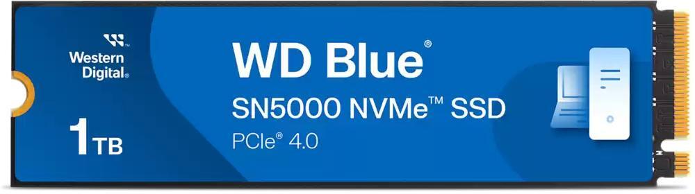 - Disco SSD Western Digital Blue SN5000 1TB Gen4 M.2 NVMe (5150/4900MB/s) Picture of - Disco SSD Western Digital Blue SN5000 1TB Gen4 M.2 NVMe (5150/4900MB/s)