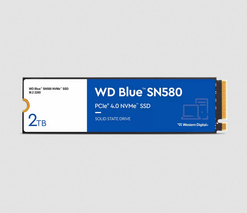 Western Digital - SSD Western Digital Blue SN580 2TB M.2 NVMe Gen 4 (4150/4150MB/s)