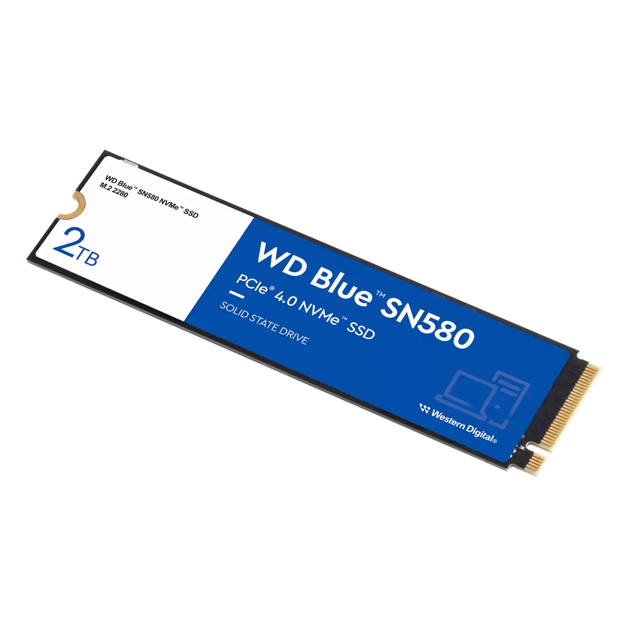 Western Digital - SSD Western Digital Blue SN580 2TB M.2 NVMe Gen 4 (4150/4150MB/s)