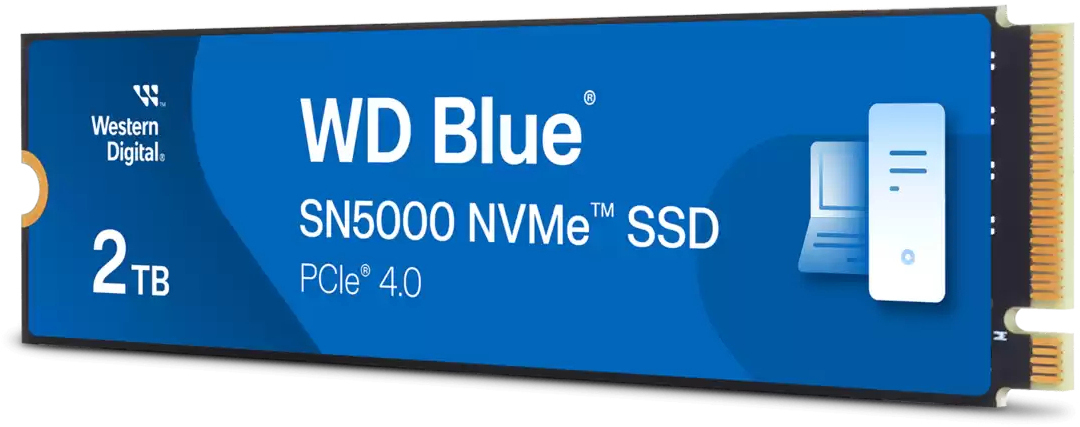 Western Digital - Disco SSD Western Digital Blue SN5000 2TB Gen4 M.2 NVMe (5150/4850MB/s)