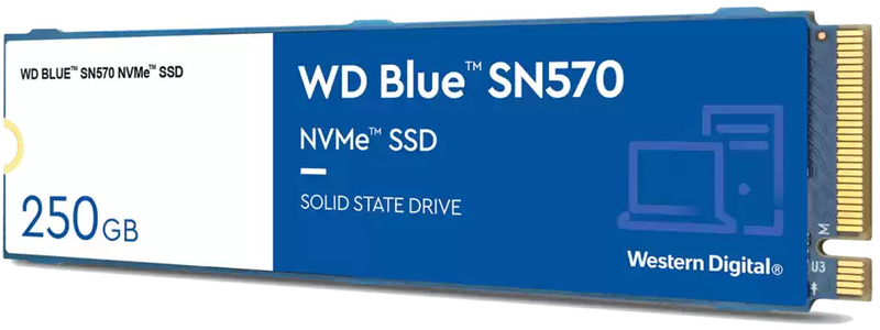 Western Digital - SSD Western Digital Blue SN570 250GB M.2 NVMe (3300/1200MB/s)