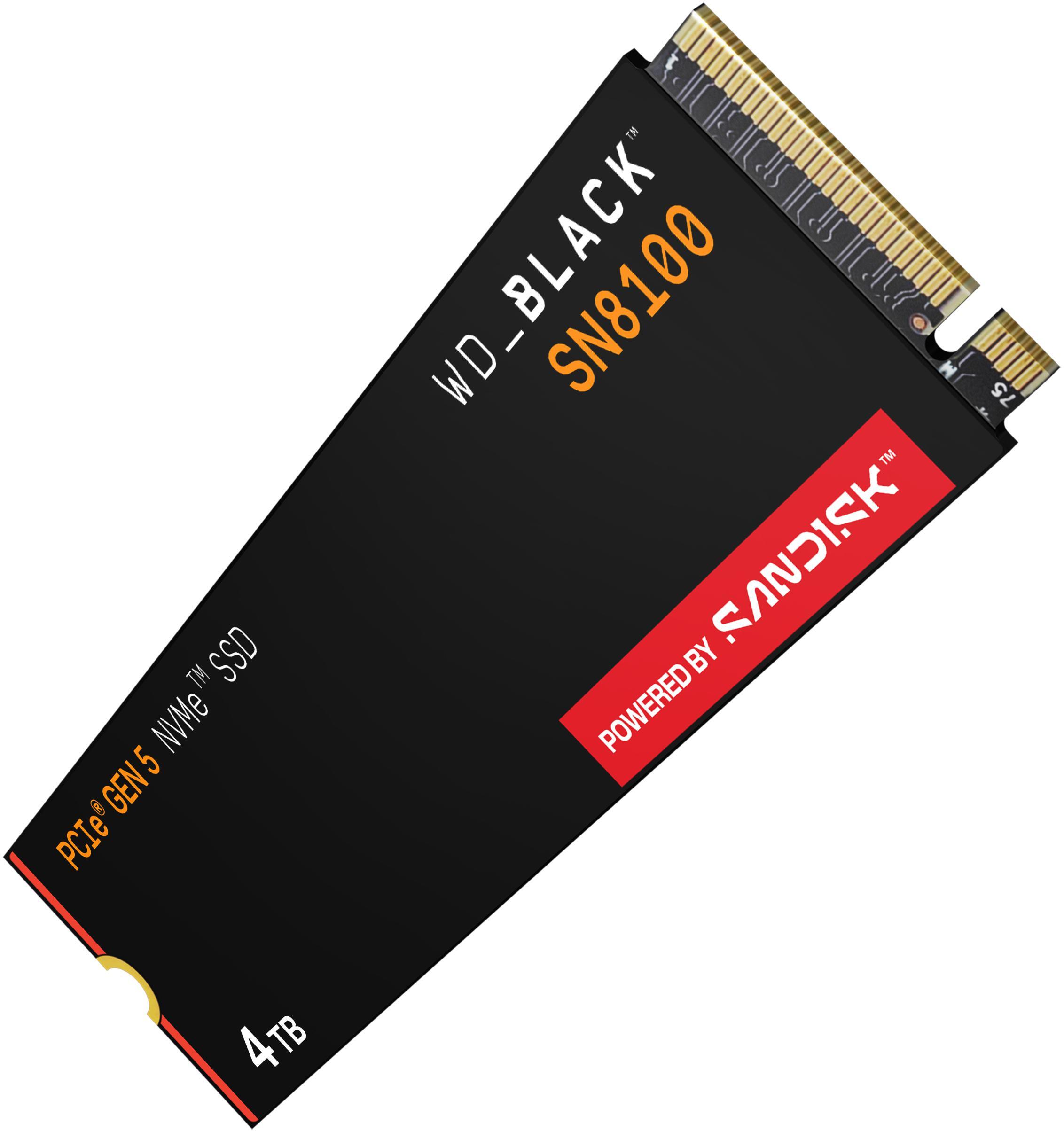  - Disco SSD Western Digital Black SN8100 4TB Gen5 M.2 NVMe (14900/14000MB/s)
