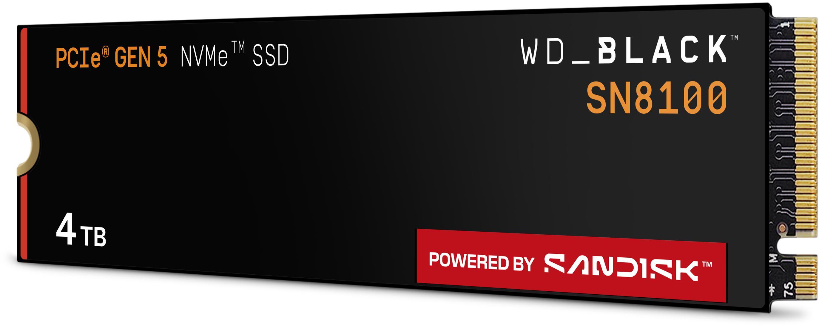 - Disco SSD Western Digital Black SN8100 4TB Gen5 M.2 NVMe (14900/14000MB/s)