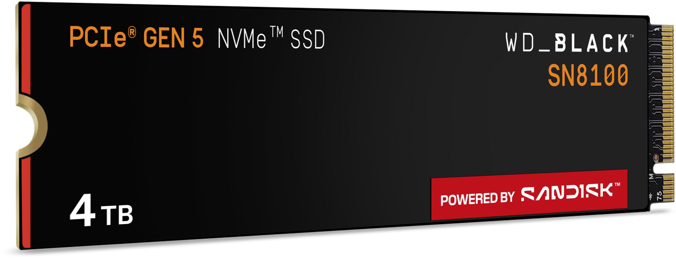  - Disco SSD Western Digital Black SN8100 4TB Gen5 M.2 NVMe (14900/14000MB/s)