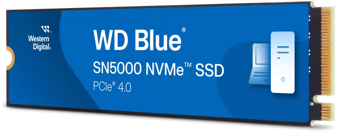 Western Digital - Disco SSD Western Digital Blue SN5000 4TB Gen4 M.2 NVMe (5500/5000MB/s)
