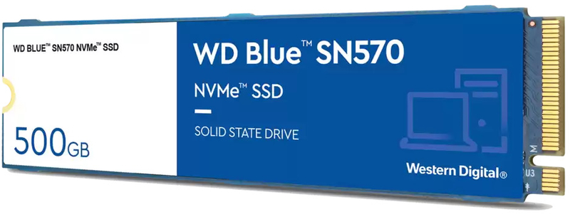 Western Digital - SSD Western Digital Blue SN570 500GB M.2 NVMe (3500/2300MB/s)