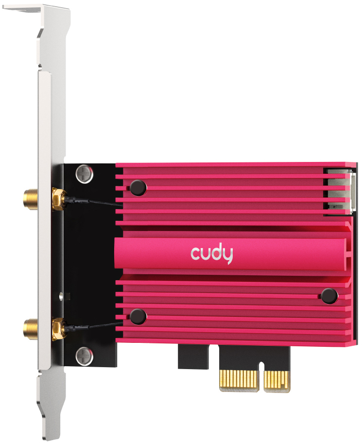 Cudy - Placa de Rede Cudy PCI Express WE4000 AX5400 Wi-Fi 6/6E Bluetooth 5.2