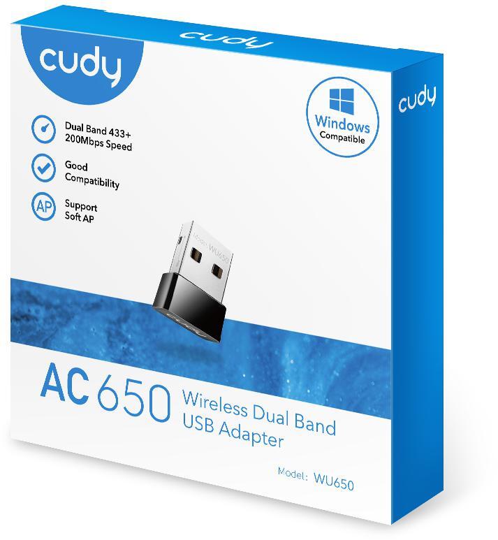 Cudy - Adaptador USB Cudy WU650 Nano Wi-Fi 2.0